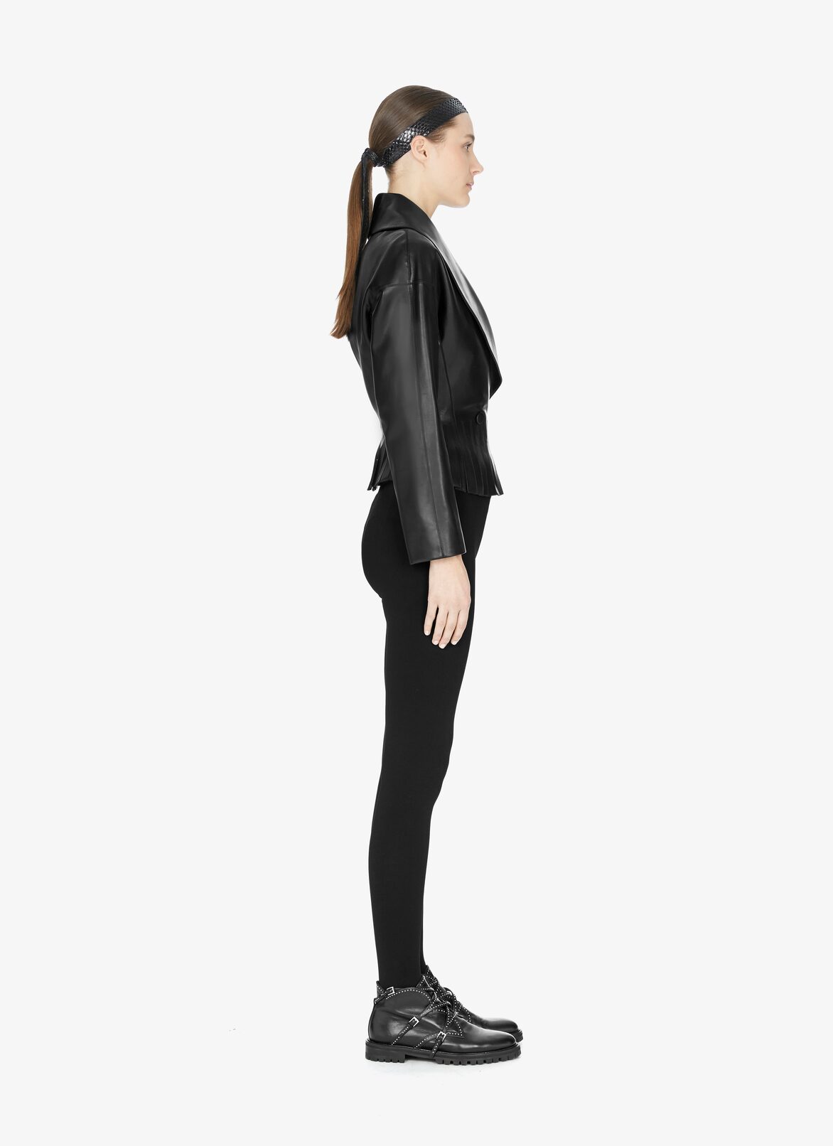 Alaïa Edition 1986 Fringed Leather Bomber Jacket ALAÏA BLACK ALAÏA EDITION 1986 FRINGED LEATHER BOMBER JACKET